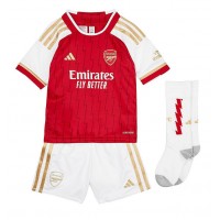 Dětský Fotbalový dres Arsenal Benjamin White #4 2023-24 Domácí Krátký Rukáv (+ trenýrky)